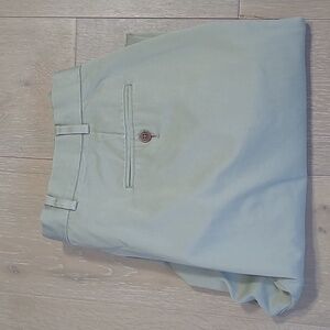 Brooks Brothers Pants Men's sz 38/32 100% Cotton Tan Chino Flat Front Trousers